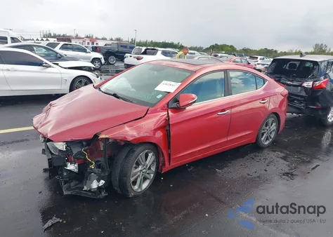 2017 Hyundai Elantra Limited из США, поврежденный, VIN 5NPD84LF5HH029252